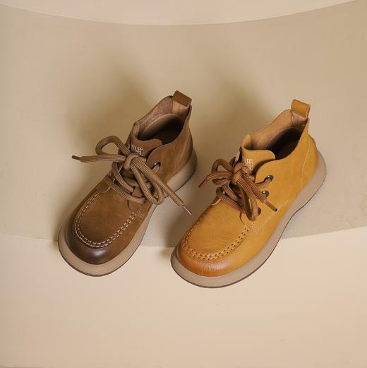 西村名物2024年冬季新款厚底增高舒适百搭马丁靴X24DS46941 商品图2