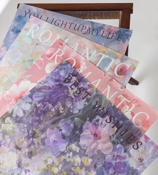 西西里油画风包装纸--油画氛围黑--（牛皮） 商品图1