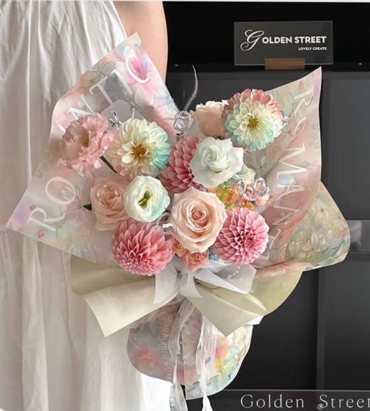 西西里油画风包装纸--油画氛围黑--（牛皮） 商品图2