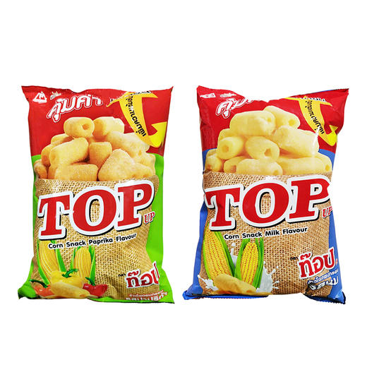 泰国进口华云牌香酥玉米米果（辣味/牛奶味）80g/袋 商品图5