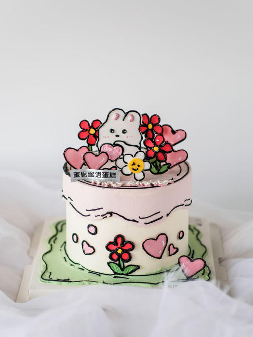 定制款裸蛋糕 - 漫画兔 商品图0