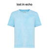 [福利价]lost in echo2024夏季新款宽松直筒破缝短袖毛边水洗纯棉T恤上衣 商品缩略图0
