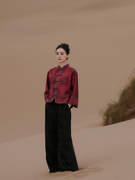 瑕疵|盛唐婧 |福禄新中式国风库缎外套 [特价品](特殊商品不退不换) 商品图0