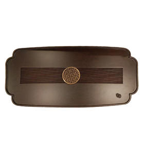 龙福-如意吉祥金丝柚木茶盘（约73*35）【不支持补差，非质量问题不退不换】S