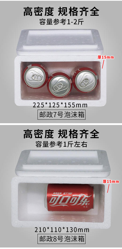多规格泡沫箱 保鲜保温箱生鲜水果蔬菜快递专用泡沫盒冷链专用(尺寸只参考以实际为准) 商品图4