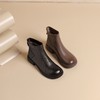 西村名物2024年冬季新款超轻厚底舒适百搭切尔西靴T24DS47811 商品缩略图1