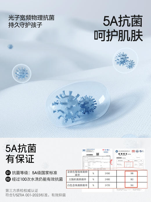 贝肽斯儿童内裤男童女童纯棉小男孩内裤青少年四角裤抗菌透气不夹屁屁 商品图3