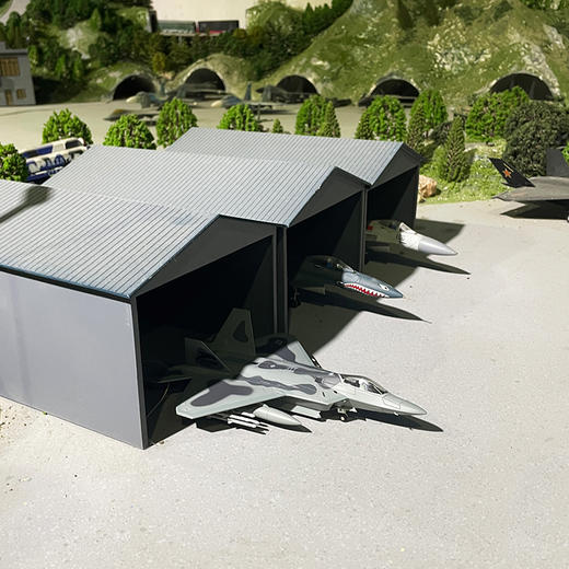 特尔博-长春航展、九三阅兵纪念品 1:100F22隐身战机模型新款合金硬核战机模型收藏送礼 商品图5