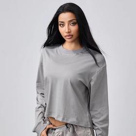 跃牌【周游世界系列】秋冬新款瑜伽服女柔软亲肤轻薄透气美国PIMA棉高士线圆领长袖 TP0782