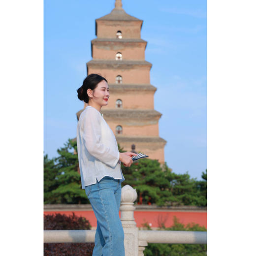 【线上专属】立领衬衫（21710804-缟羽） 商品图2