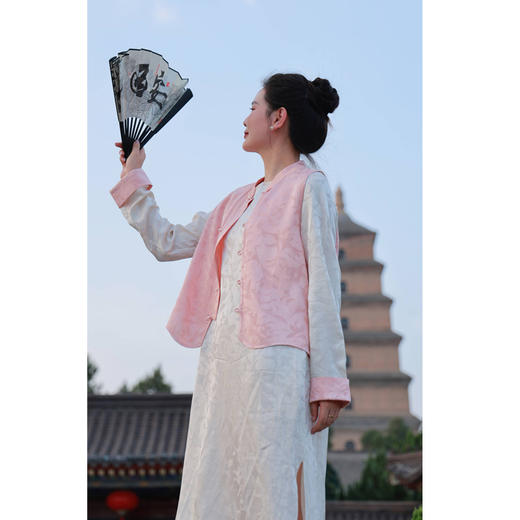 【抖音专属】新中式连衣裙（24807987百合） 商品图0