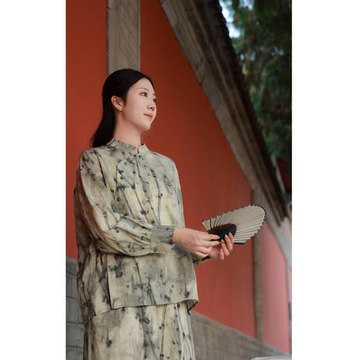 【抖音专属】中式斜襟衬衫（24710847香皮） 商品图3