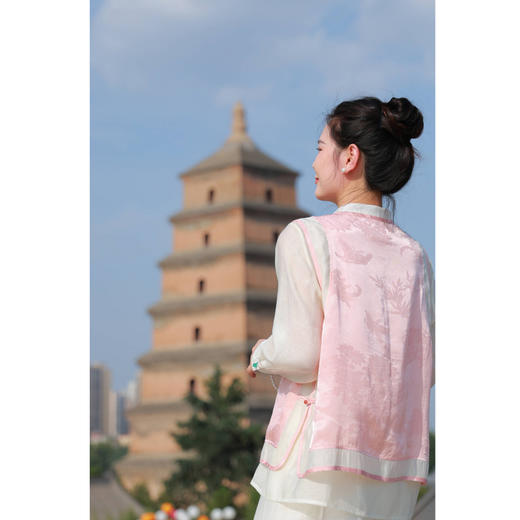 【抖音专属】中式马甲（24704151-檀唇） 商品图0