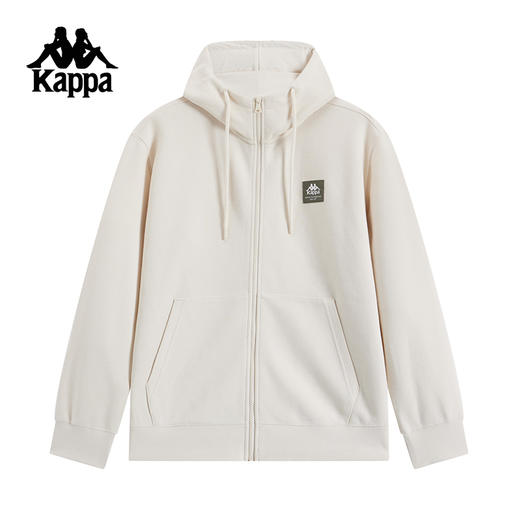 Kappa卡帕背靠背连帽开衫外套男2024新款秋运动宽松针织上衣男款K0E72MK80 商品图0