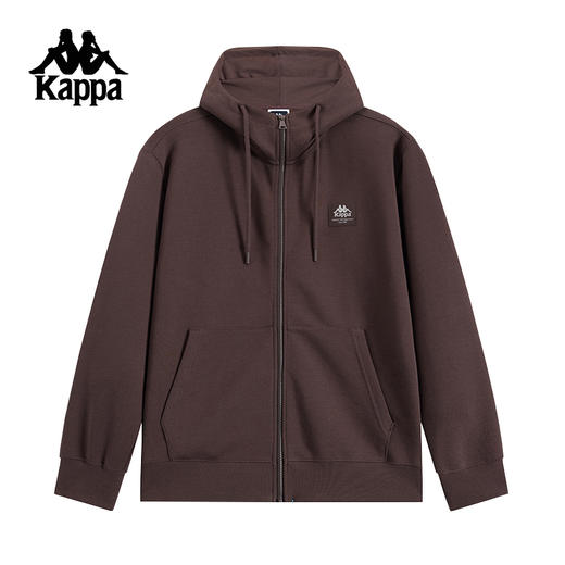 Kappa卡帕背靠背连帽开衫外套男2024新款秋运动宽松针织上衣男款K0E72MK80 商品图1