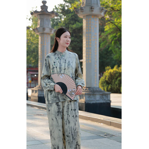 【抖音专属】中式斜襟衬衫（24710847香皮） 商品图1