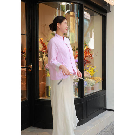 【2026东衣作】中式拼接外套（21705191退红） 商品图2