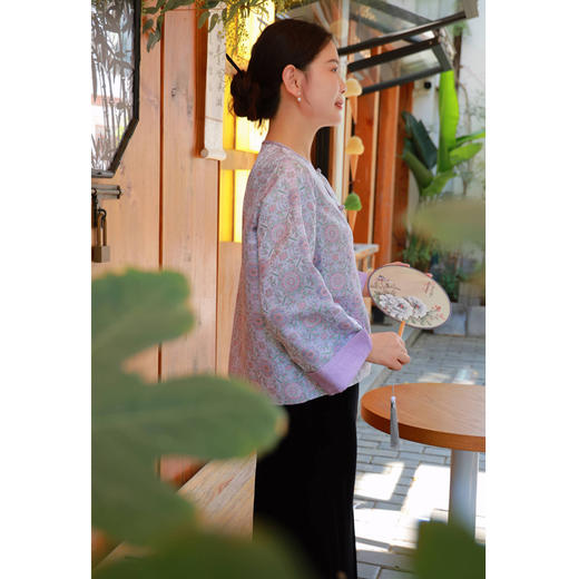 【抖音专属】宋锦八达晕-开衫外套（24705619-玉頩） 商品图2