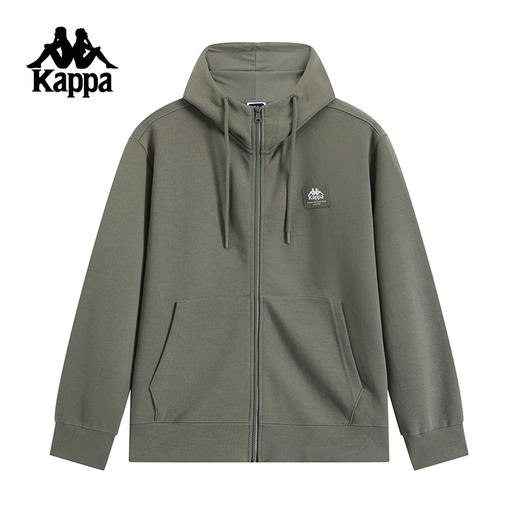 Kappa卡帕背靠背连帽开衫外套男2024新款秋运动宽松针织上衣男款K0E72MK80 商品图2
