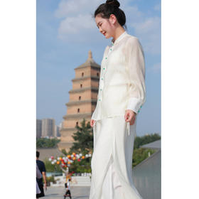 【抖音专属】中式衬衫（24810984-晴雪）