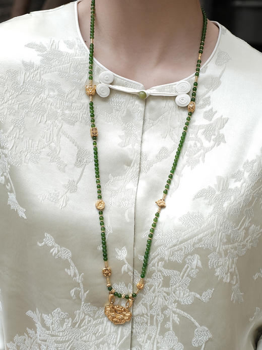 盛唐婧 |圆领双耳盘扣丝麻中袖外套 商品图7