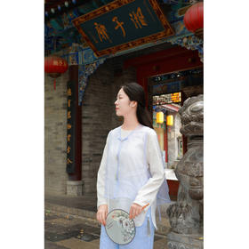 【线上专属】飘纱马甲(24704395-暮山紫)