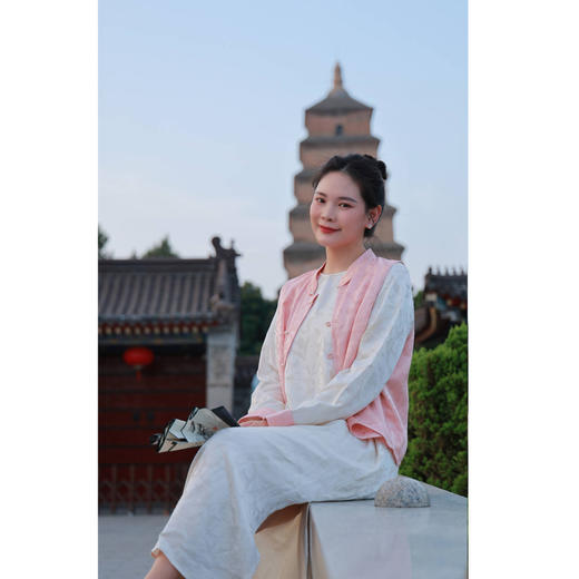 【抖音专属】新中式连衣裙（24807987百合） 商品图3