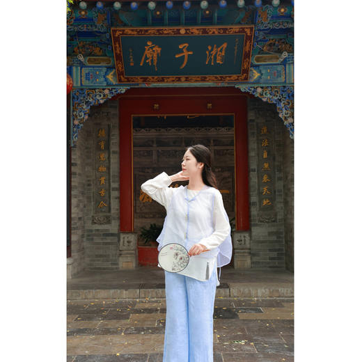 【抖音专属】直筒裤（24709201-碧落） 商品图0