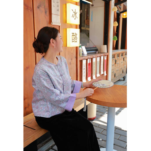 【抖音专属】宋锦八达晕-开衫外套（24705619-玉頩） 商品图1