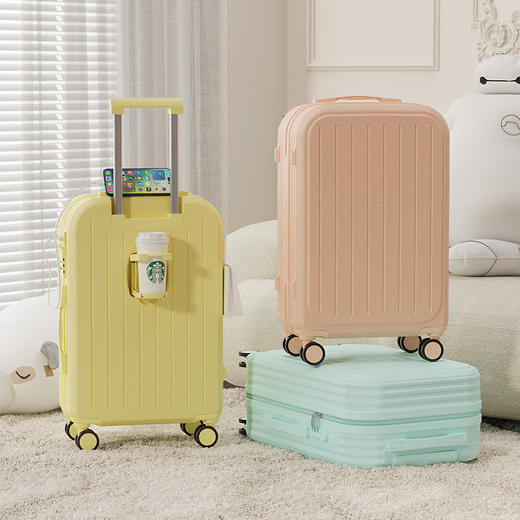 马卡龙配色！高颜值行李箱！蒂芙卡妮 多功能旅行拉链箱行李箱/子母箱 大容量 轻音万向轮 多尺寸可选 高颜值 商品图6
