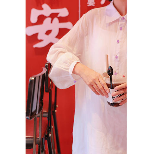 【线上专属】衬衫连衣裙（24707138-山矾） 商品图1