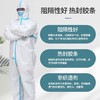连脚多规格 非医用蓝贴条透气膜一次性防护服全身连体工作服养殖防尘服 喷漆隔离衣 商品缩略图0
