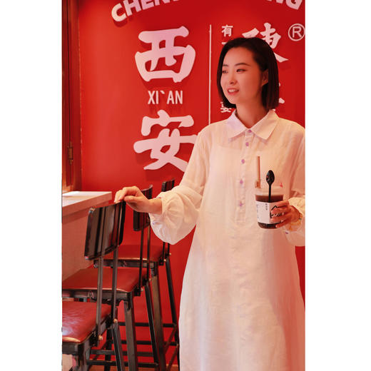 【线上专属】衬衫连衣裙（24707138-山矾） 商品图0