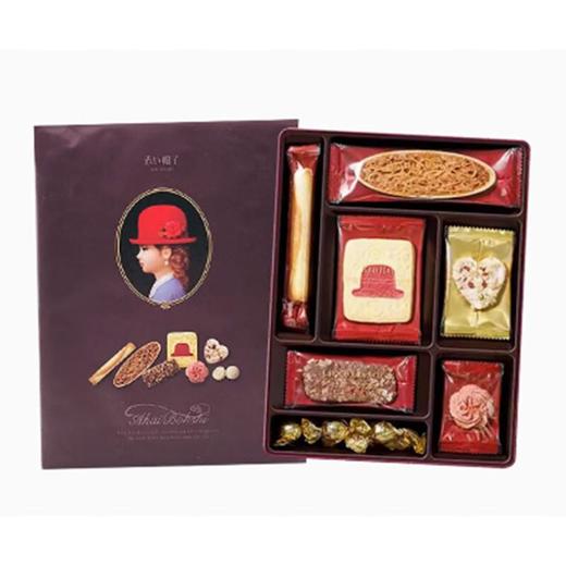 红帽子巧克力什锦饼干紫罗兰色礼盒116.6g 商品图1
