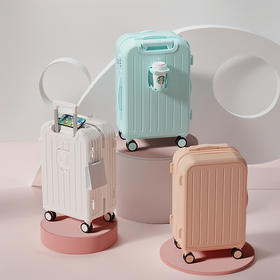 马卡龙配色！高颜值行李箱！蒂芙卡妮 多功能旅行拉链箱行李箱/子母箱 大容量 轻音万向轮 多尺寸可选 高颜值