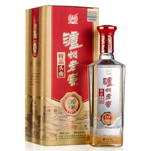 [白酒]泸州老窖D9精品头曲38度500ml 商品图0