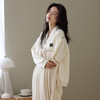芬腾睡衣女空气夹层针织薄夹棉秋冬季开衫加厚纯棉长袖家居服套装 商品缩略图1