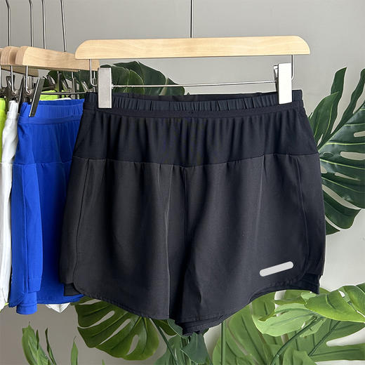 🔥🔥超火爆‼️特价💰69元2件✅(LongLi/腰包袋鼠裤)男女同款马拉松假两件内衬速干运动跑步短裤 商品图10