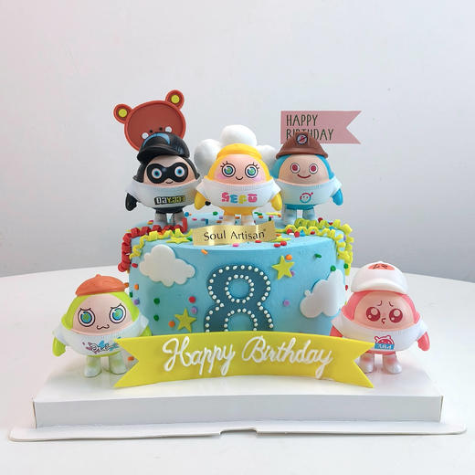 周岁蛋仔派对蛋糕3 商品图0