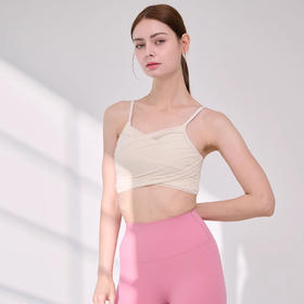 跃牌【健舞健美】系列 假两件瑜伽服女高强度防震一片式运动内衣8618