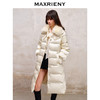 MAXRIENY*复古感绣花领羽绒服长款2023秋冬新款翻领毛绒外套(货号:MS88DC536) 商品缩略图2