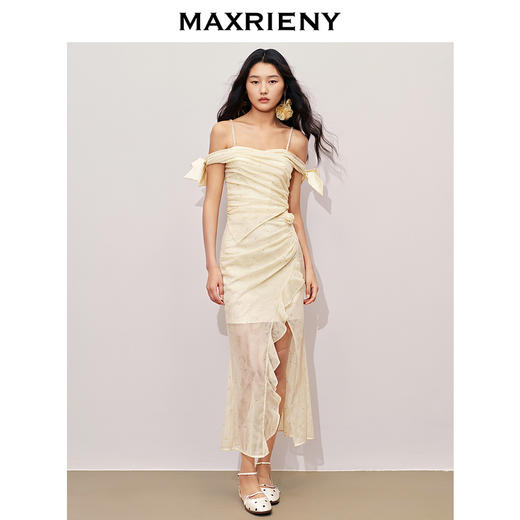 玛克门店发货：MAXRIENY吊带落肩*烫钻上衣小背心(货号:MC85TP335) 商品图1