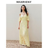 玛克门店发货：MAXRIENY浪漫藤曼桑蚕丝连衣裙收腰散摆(货号:MC85DR343) 商品缩略图3