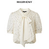 玛克门店发货：MAXRIENY甜美烫钻波点蝴蝶结上衣(货号:MC85TP089) 商品缩略图4