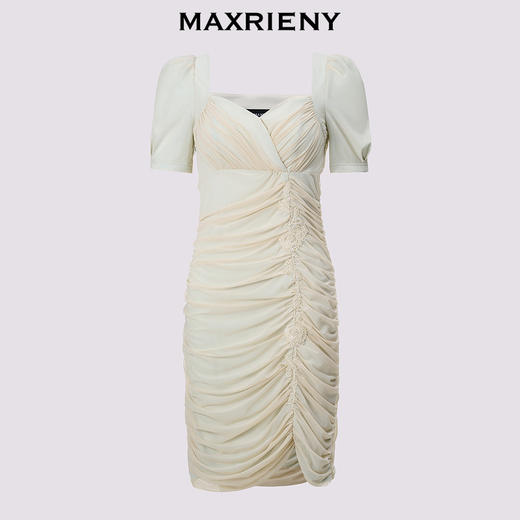 玛克门店发货：MAXRIENY甜美文艺绣珠连衣裙(货号:MC85DR323) 商品图4