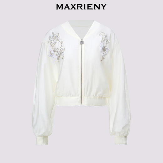 玛克门店发货：MAXRIENY*休闲感重工珠绣轻盈外套(货号:MC85JA261) 商品图4