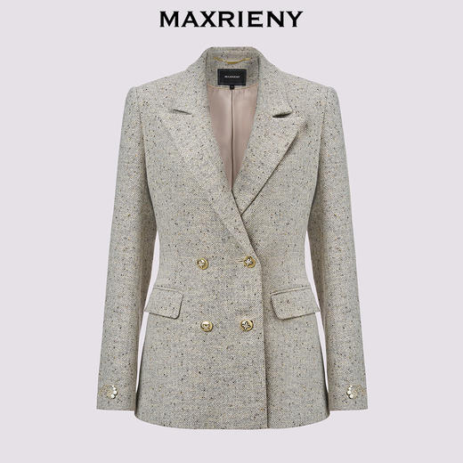 【主题纪念款】MAXRIENY*日常通勤风钉珠刺绣外套2024秋冬新款(货号:MC85JA579) 商品图4