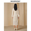 玛克门店发货：MAXRIENY法式复古连衣裙钻石绒围裹绑带松弛感裙子(货号:MC88DR808) 商品缩略图3