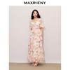 玛克门店发货：MAXRIENY大方领浪漫复古抽褶连衣裙(货号:MC85DR368) 商品缩略图1