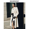 MAXRIENY*复古风奶白色双面呢大衣极简羊毛外套(货号:MS88CT543) 商品缩略图1